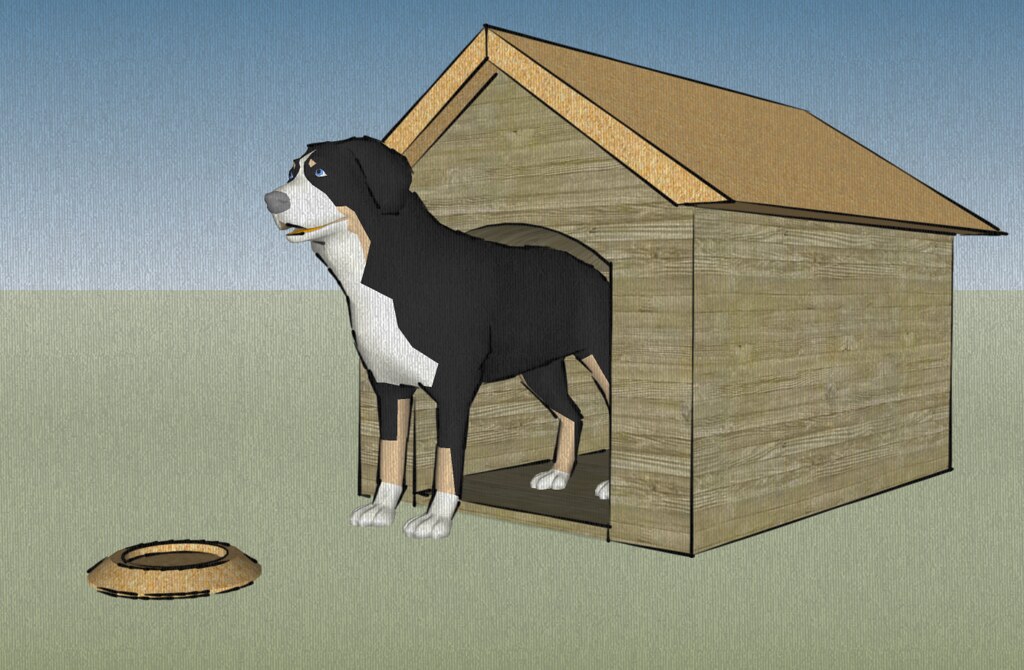 Dog & House The dog is from the 3d warehouse. I only draw … Flickr