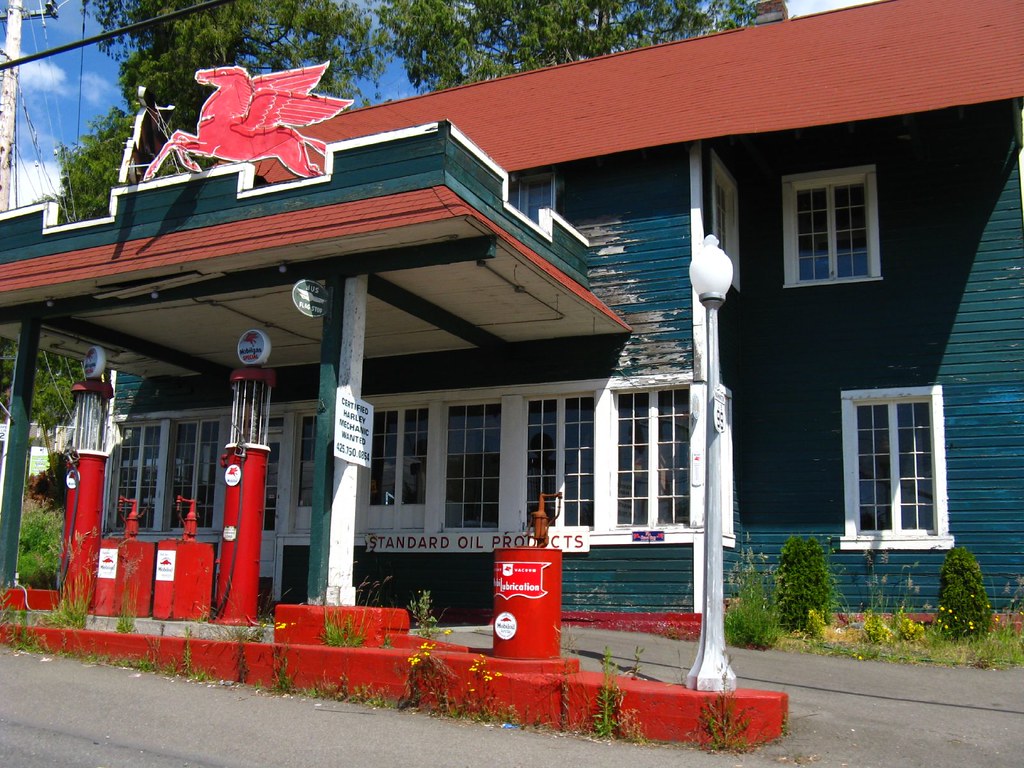 Lynnwood, Washington Keeler's Korner Service Station Bui… Flickr