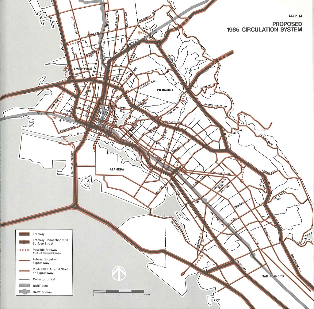 Oakland Proposed 1985 Circulation System (1969) Options f… Flickr