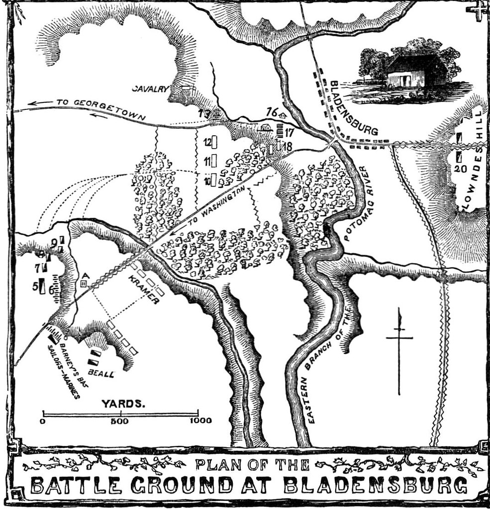 Lossing Map of Battle of Bladensburg a photo on Flickriver