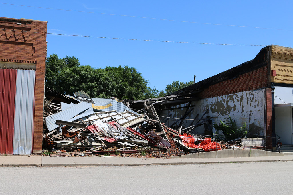 Downtown Building Remains Prescott, IA Looks like I miss… Flickr