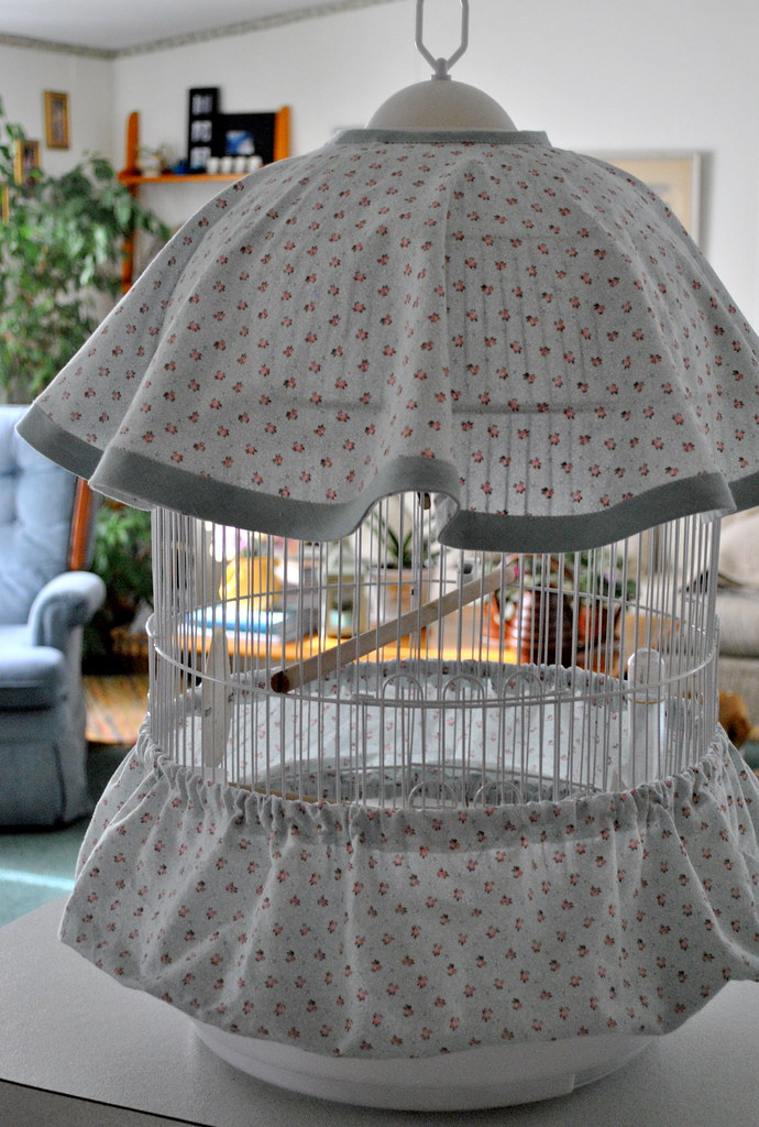 Birdcage Cover1 Sewed a cover up for my birdcage. Found a… Flickr