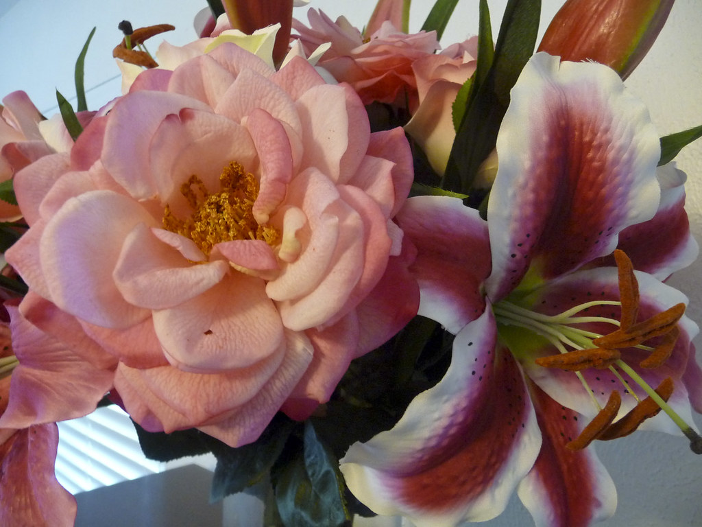 House Flowers Artificial flower arrangement in one of our … Flickr