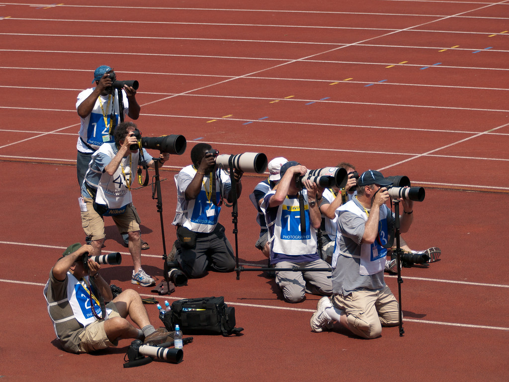 Photographers Pro photographers at the Aviva 2010 UK Athle… Flickr