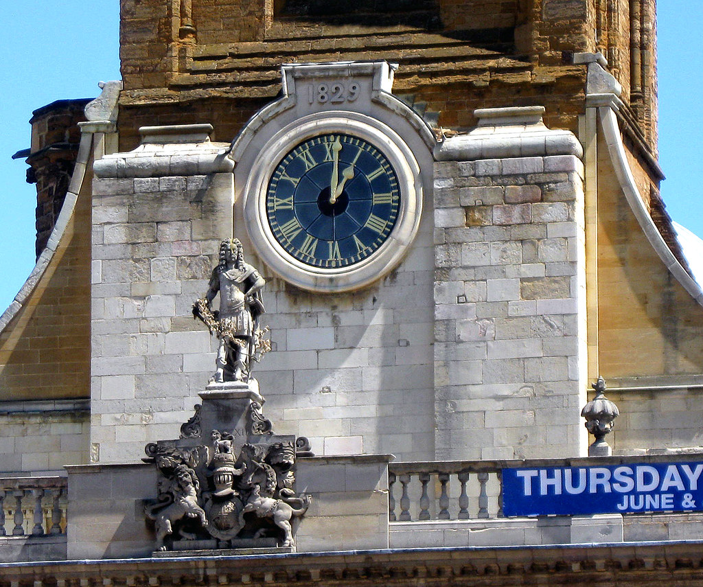 Northampton All Saints' Church Clock Clock on tower of All… Flickr