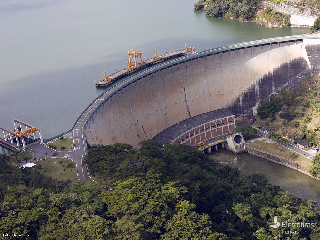Usina Funil Barragem e reservatório. Eletrobras Furnas Flickr