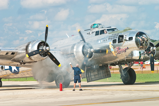 B-17 Flying Fortress | Starting an engine. | Tim Lester | Flickr