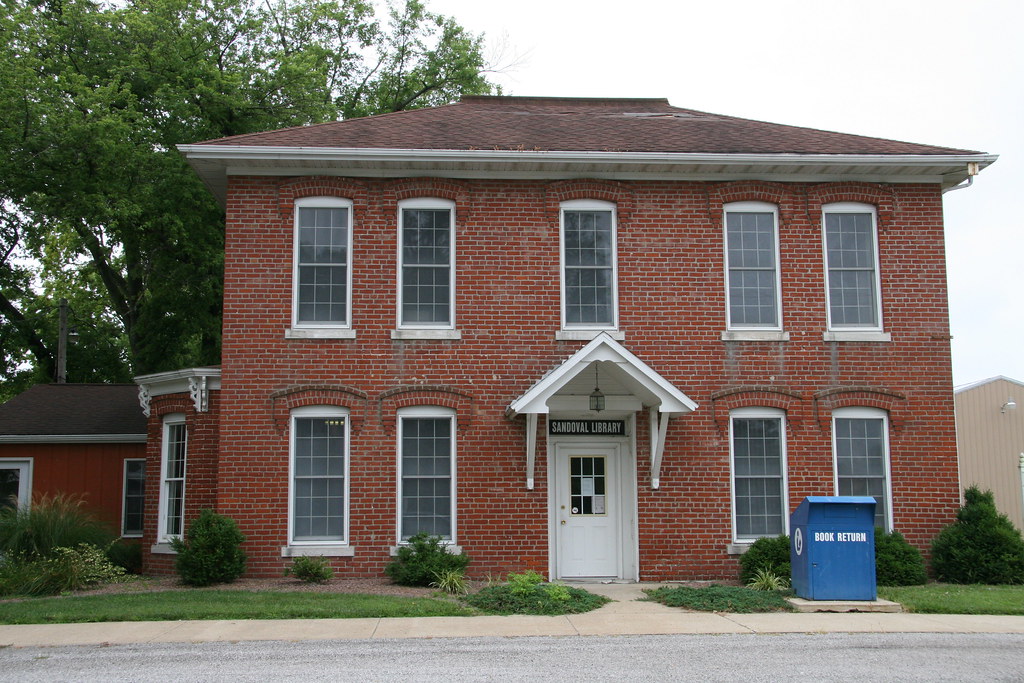 Sandoval IL, Sandoval Illinois, Library, Marion County Flickr