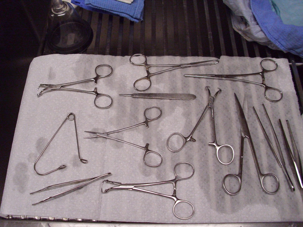 3B Surgical instruments cleaned and drying. Instruments d… Flickr