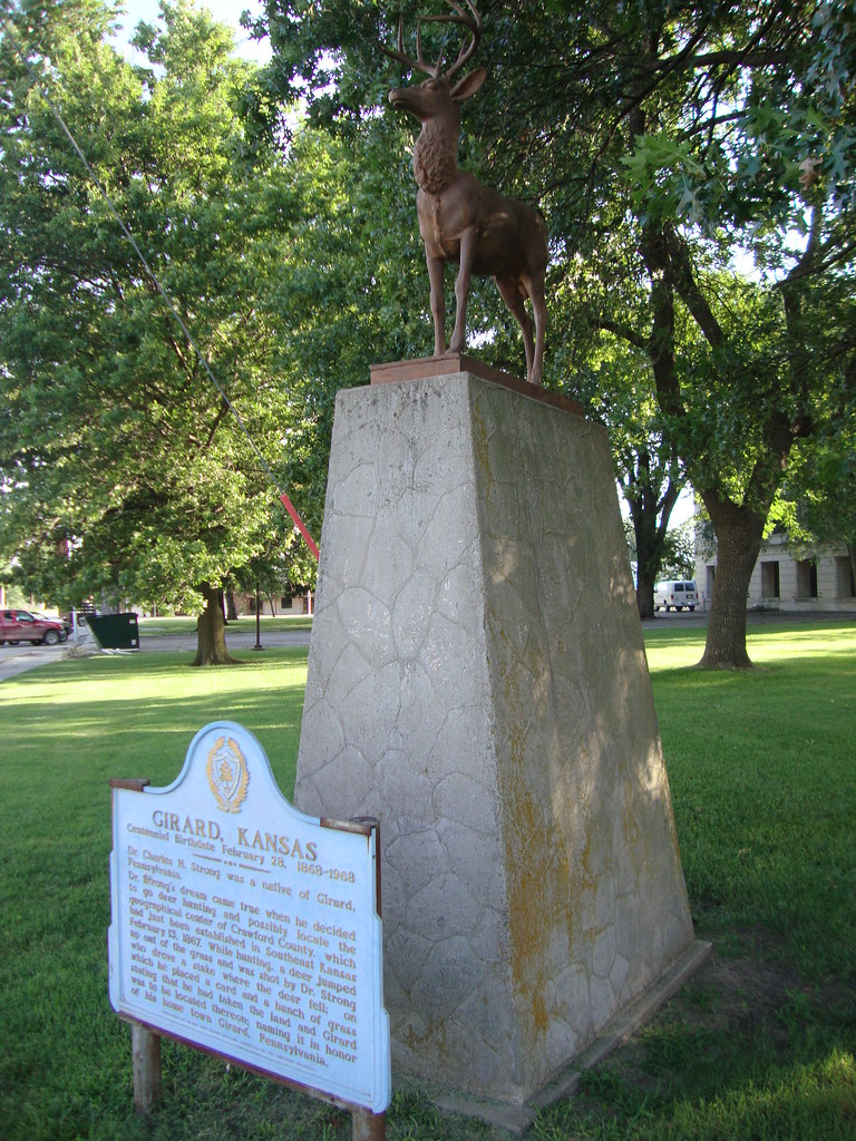 Girard Deer Monument (Girard, Kansas) Located on the main … Flickr