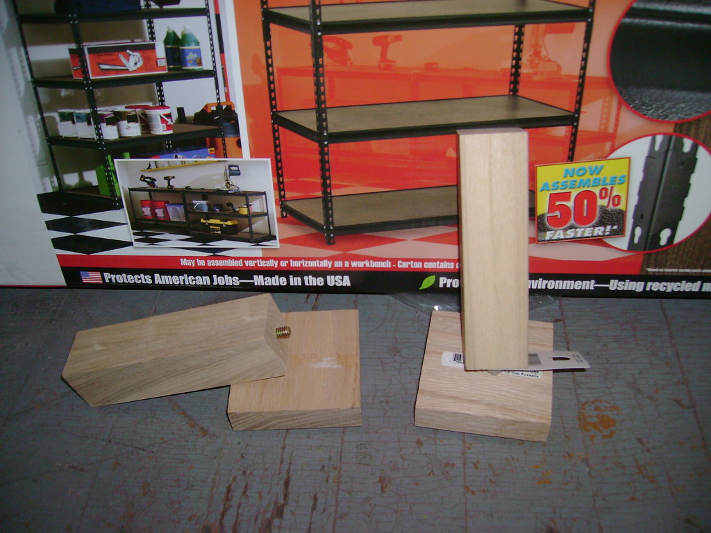 Wooden feet I can't put those steel support on my hardwood… Flickr