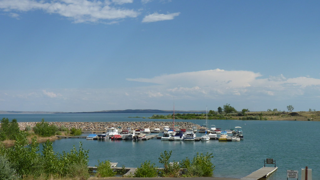 P1040612 Marina at Fort Peck Lake, MT...Amazing lake with … Flickr