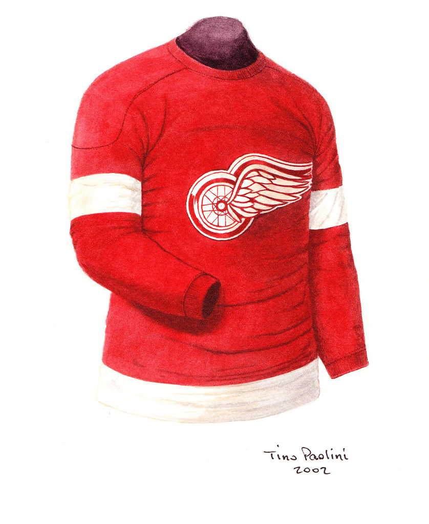 Detroit Red Wings 193536 jersey artwork This is a highly … Flickr