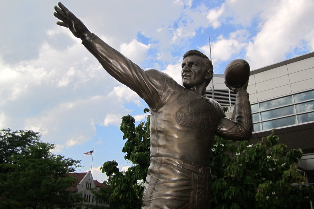Boston University Agganis Arena Harry Agganis statue Flickr