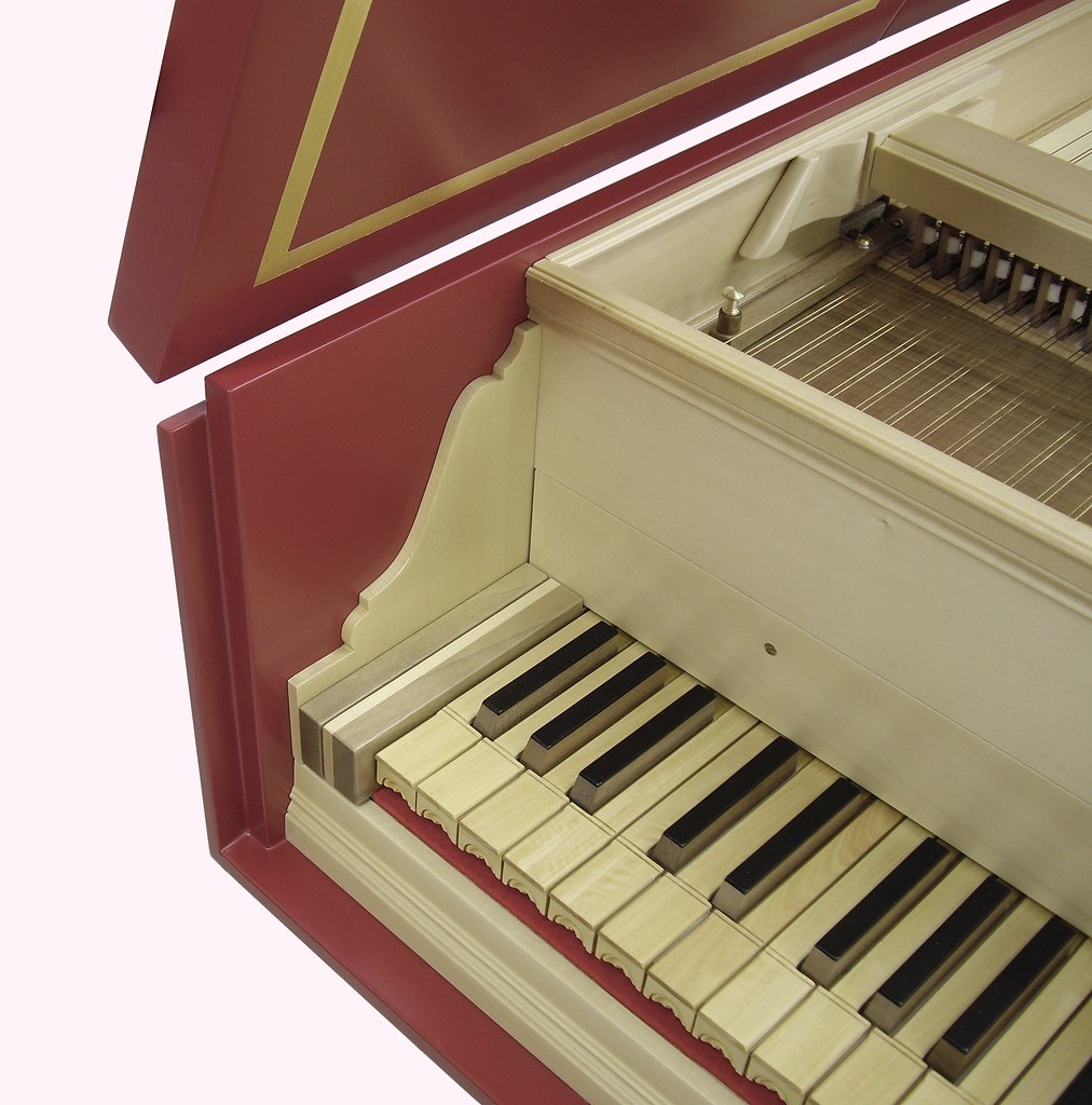 Harpsichord, keyboard left side Italian Harpsichord after … Flickr