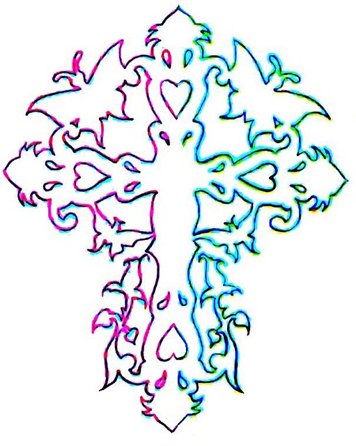 Butterfly Cross Tattoo Design by Denise A. Wells a photo on Flickriver