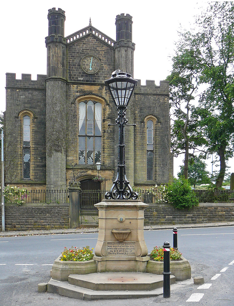Chapel and drinking fountain Warley, Halifax Tim Green Flickr