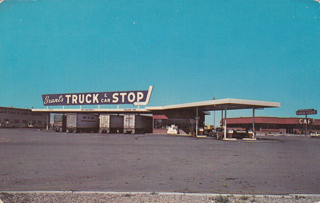 Grant's Truck Stop Boise Idaho Vintage Postcard Mark Susina Flickr
