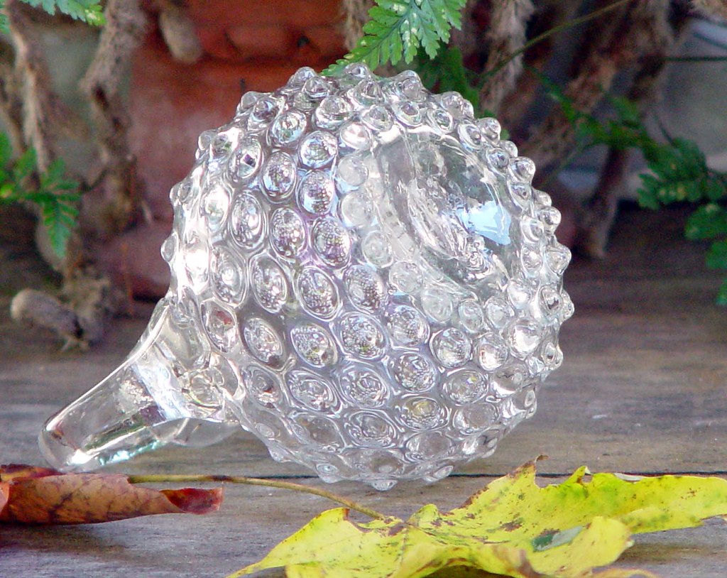 Hobnail Vinegar Cruet Clear Blown Antique Glass With Ponti… Flickr