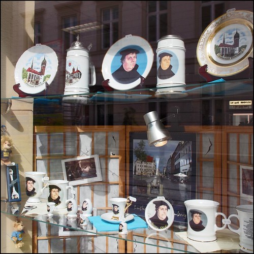 Luther all over Wittenberg Souvenirs Kitsch as Kitsch ca… Flickr