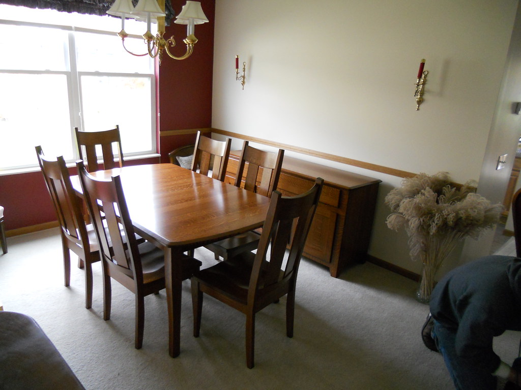 1/4 Sawn White Oak Aspen Leg Table Set Bow End Shape 1/4 S… Flickr