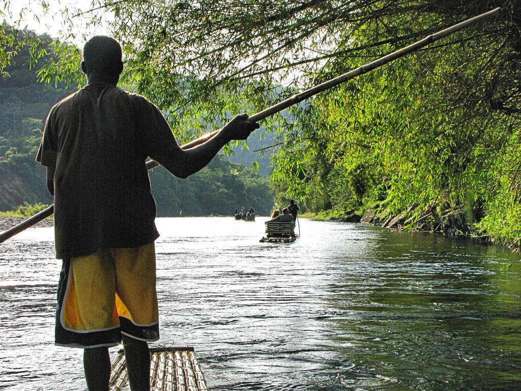 River Rafting The river rafts are made of Bamboo poles las… Flickr