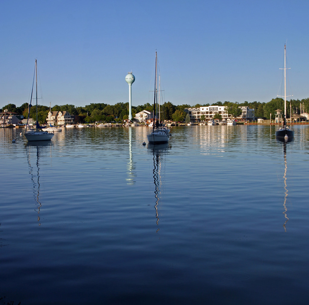 Lake Pentwater Pano 1, evening sunlight Most of these imag… Flickr