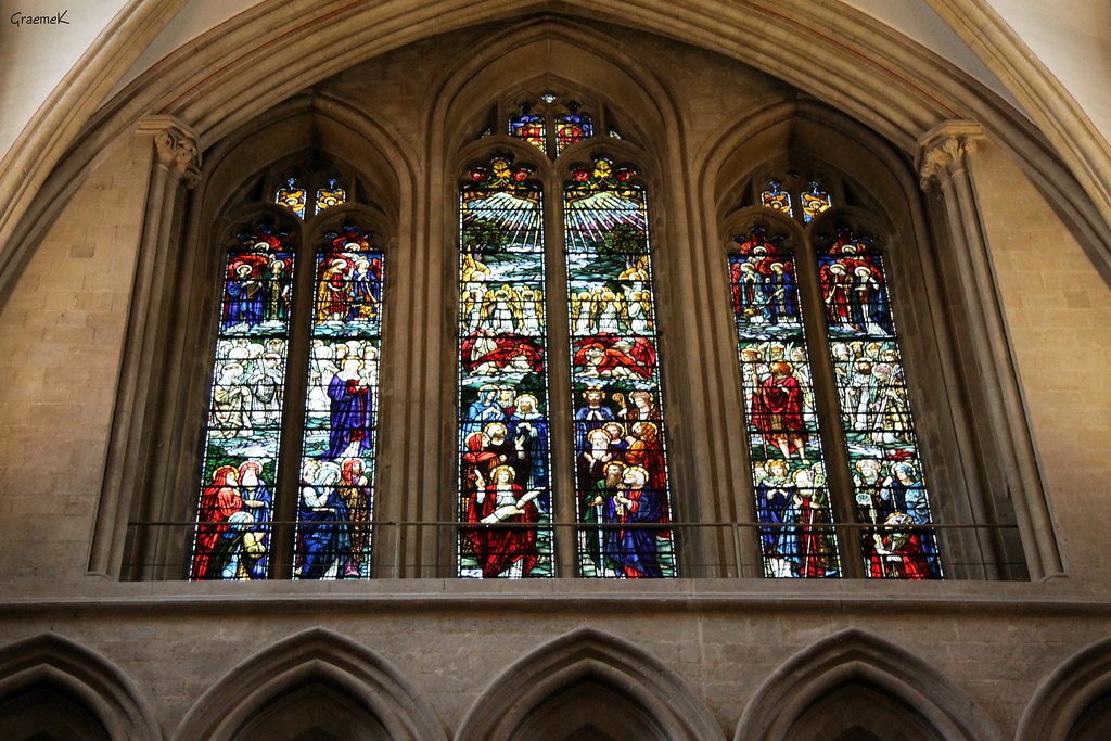 Wells Cathedral Stained Glass Window GraemeK Flickr