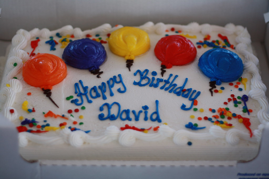 HAPPY BIRTHDAY DAVID! This cake was delicious, but there i… Flickr