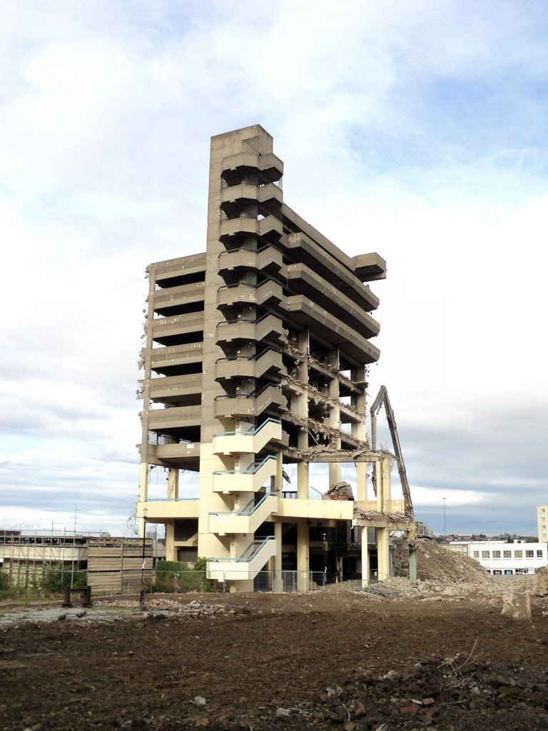 Gateshead car park demolition Tynepix Flickr