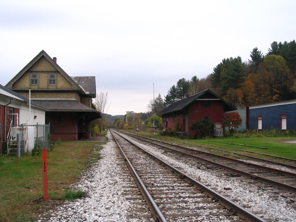 South Royalton Station Although passenger trains no longer… Flickr