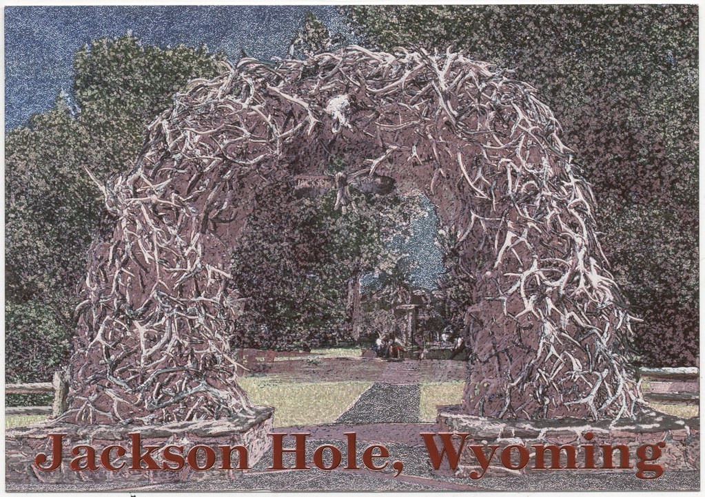 Arch of Elk Horns, Jackson Hole, Wyoming josephbergen Flickr