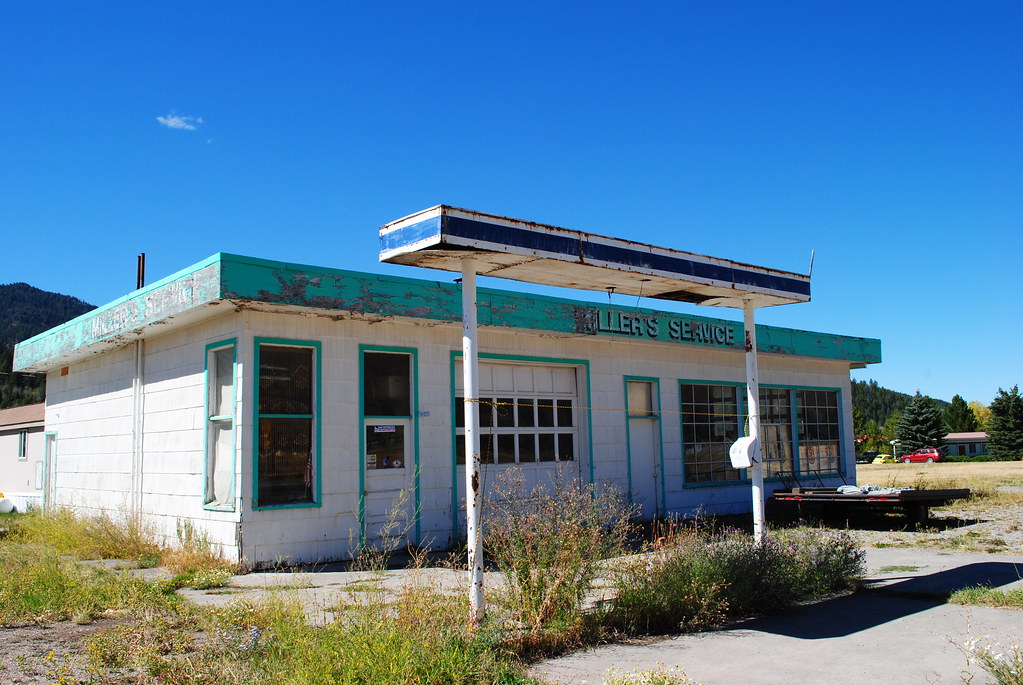 Abandoned Gas Station Swan Valley Idaho September 2010 Stuart and