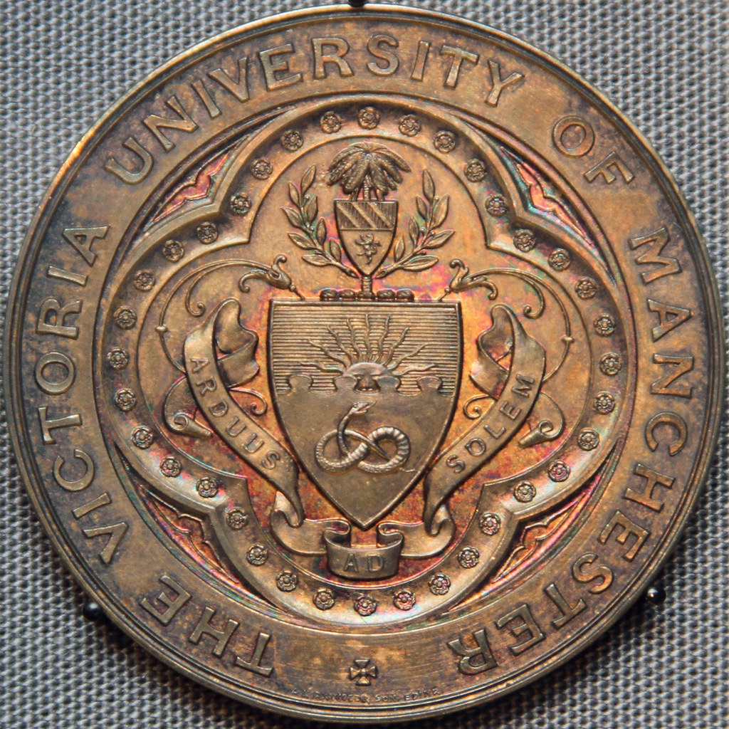 bronze medallion Manchester Museum Manchester, England, UK… Leo