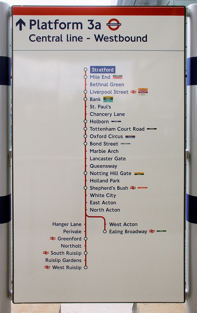 Stratford Underground station Modern line diagram, 2010 Flickr