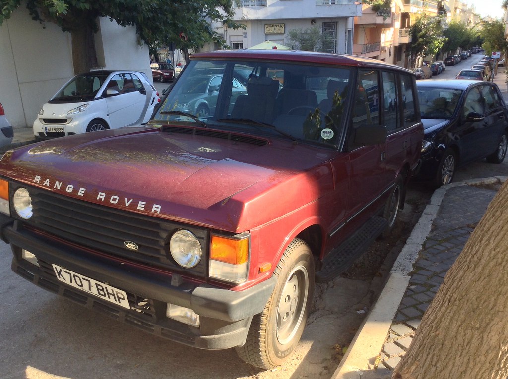 K707 BHP, UK Range Rover Classic Seen in Athens, Greece