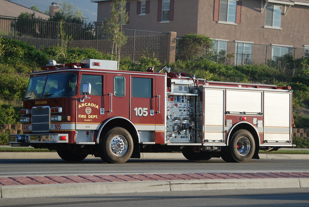 ARCADIA FIRE DEPARTMENT ENGINE 105 AFD Fire Engine 105 Navymailman