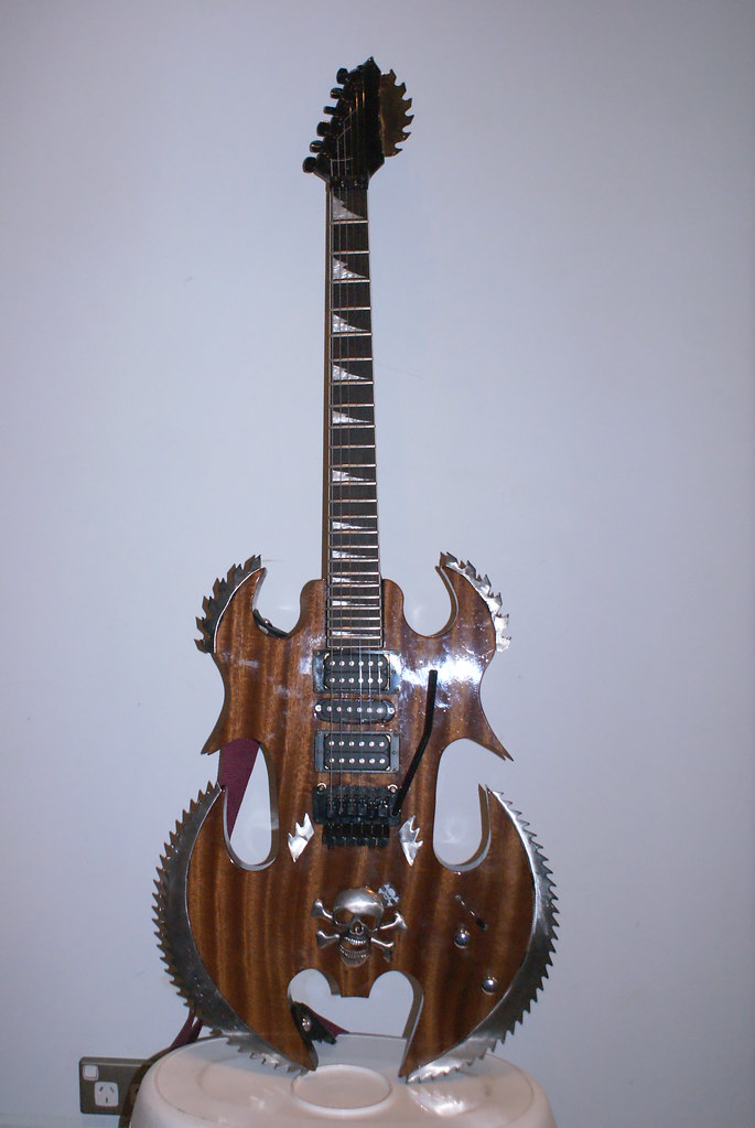 Custom Medieval Double Headed Axe Guitar Five Fingered Madness Flickr