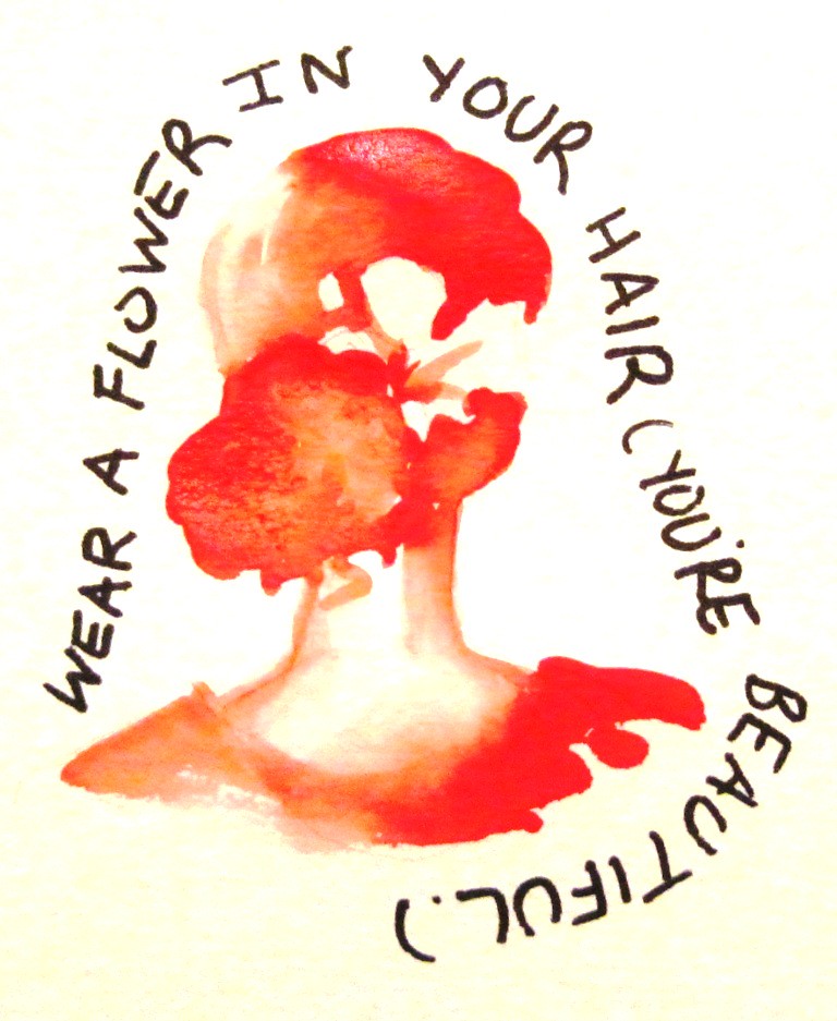 Wear a Flower in Your Hair I am loving red tonight!!! Flickr