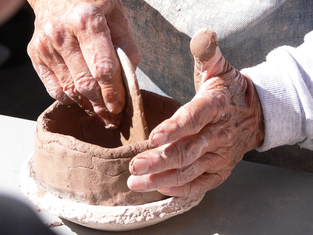 Pottery Making 5 A cultural demonstrator uses a traditiona… Flickr