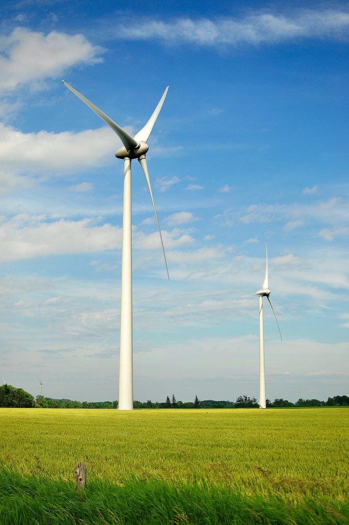 Spin to Win! Wind turbines of Ontario, Canada near Lake Hu