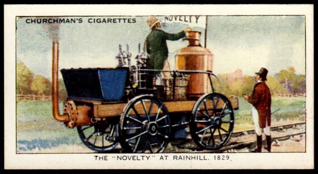 Cigarette Card Rainhill Trials, the "Novelty" Churchman'… Flickr
