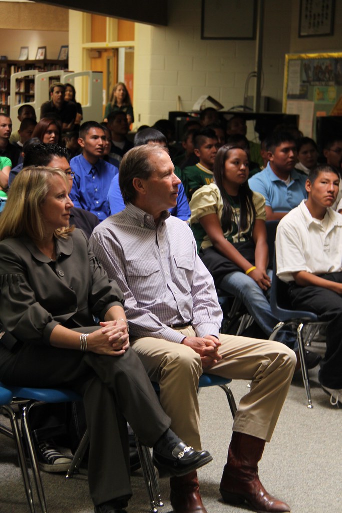 Tom Thoreau High School Tom visits with students at Thor… Flickr