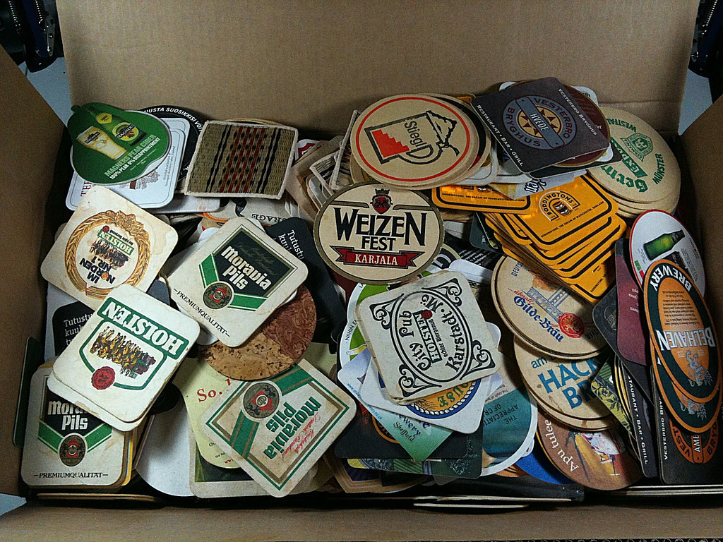 Beer coasters My collection of beer coasters. The box is a… Flickr
