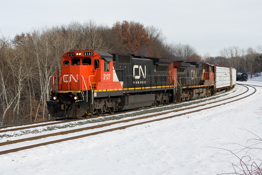 CN 2127; Cardigan Junction, MN This former CNW Dash 8 was … Flickr