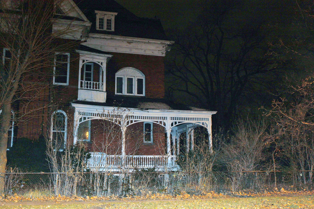 Spooky Mansion Took this photo at night and I brought out … Flickr