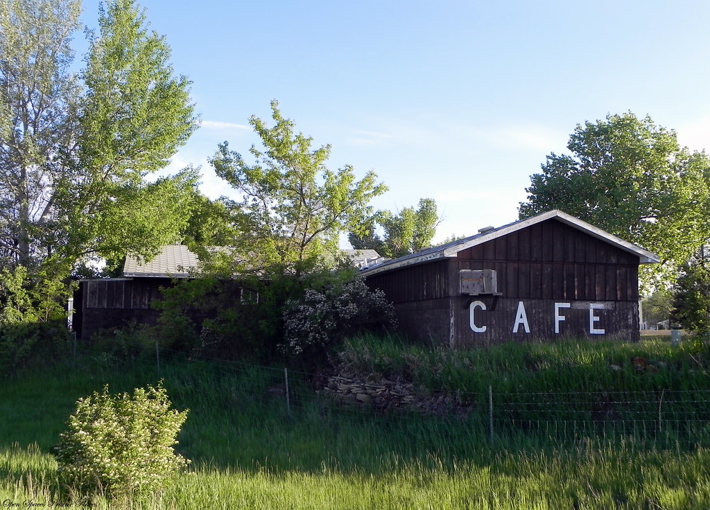 Empty Cafe, Wibaux, MT When you drive in to the tiny town … Flickr