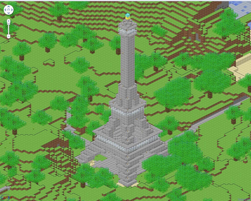 Isometric View An isometric map view of the tower, using