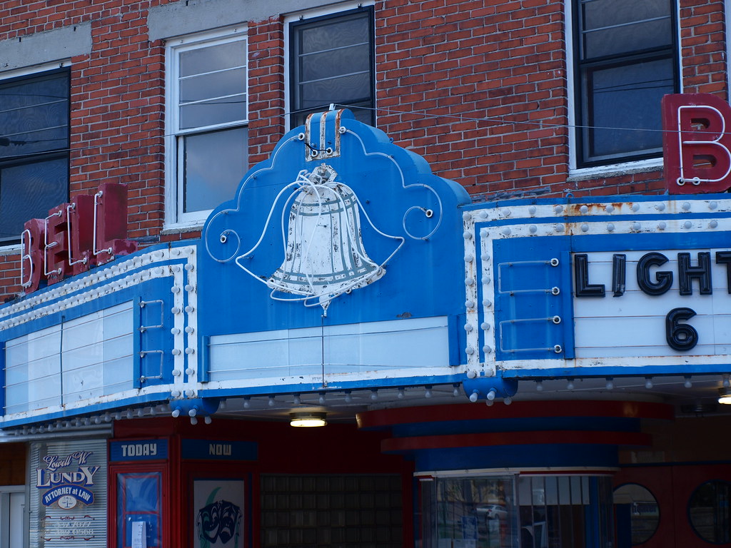 Bell Theater marquee detail, Pineville, Kentucky a photo on Flickriver