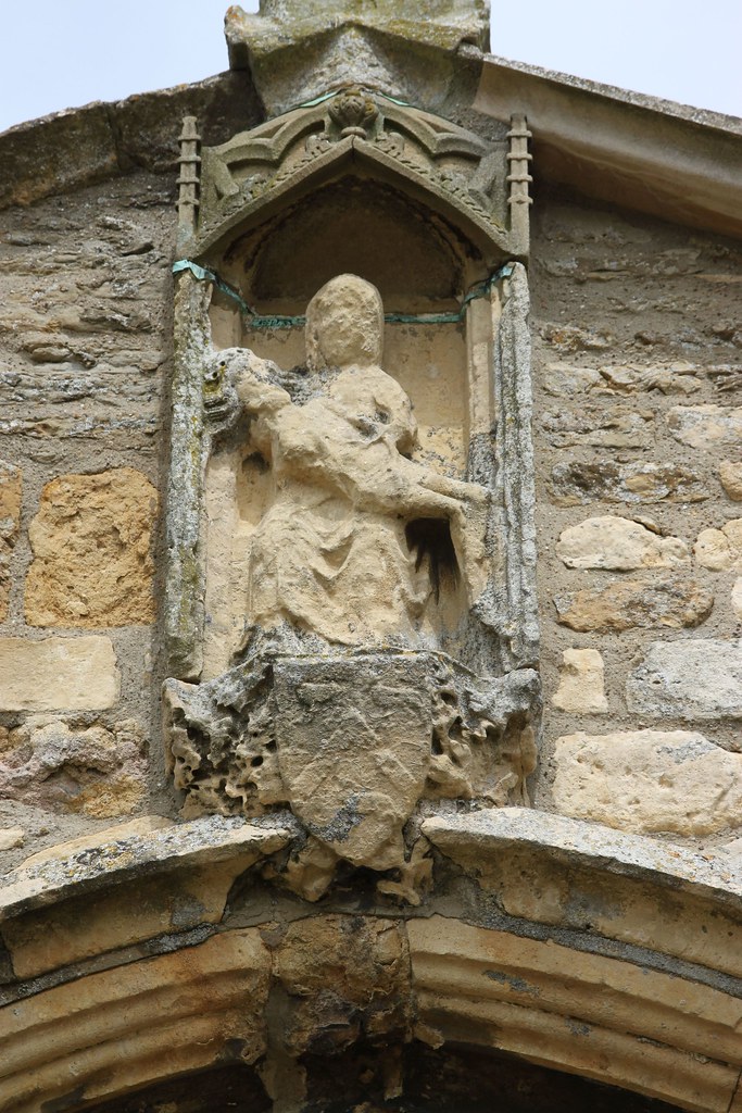 Glentham, Lincolnshire A rather weathered medieval image o… Flickr